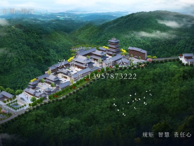 中山长福禅寺仿唐建筑规划设计